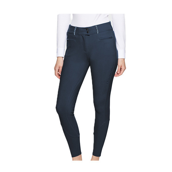 SAMSHIELD 女用馬褲 (止滑全皮/高腰/深藍色) 