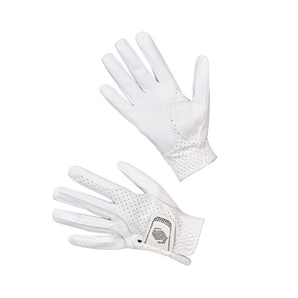 SAMSHIELD﻿ 騎馬手套 (碎鑽/止滑透氣/白色) 