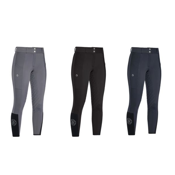 CAVALLERIA TOSCANA  女用馬褲 (止滑全皮/彈性縮口/側口袋/3色可選) 