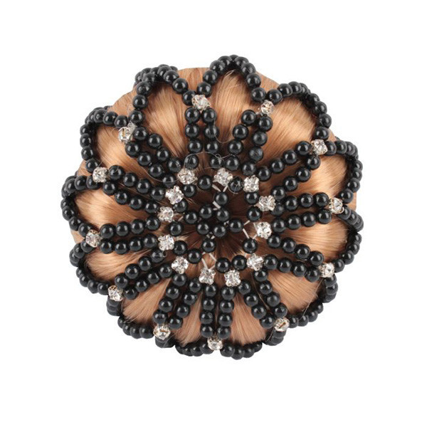 珠飾髮包 (黑色) 