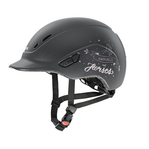 UVEX 兒童騎士帽 (霧灰色/快樂馬圖案/可調式) 