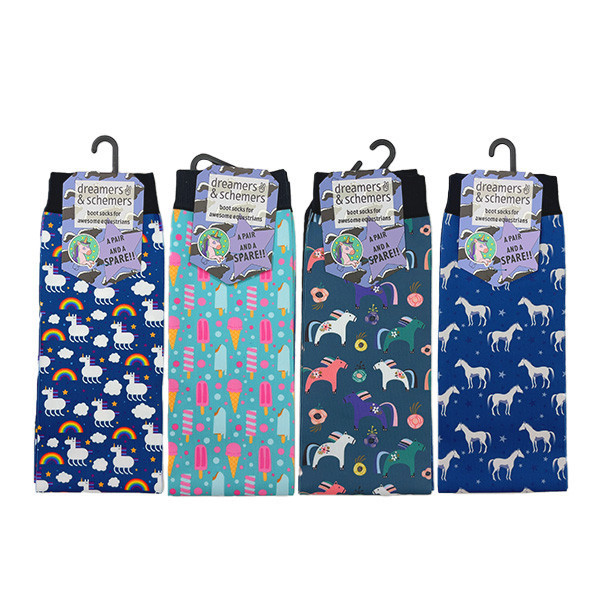 Dreamers 騎馬長筒襪 (4色可選/贈1隻襪) 