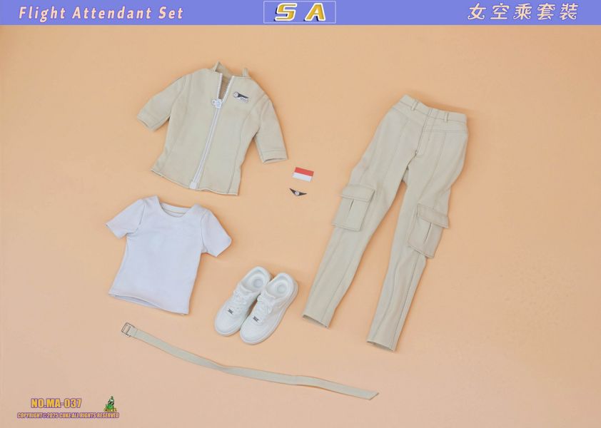 【史派克工廠】結單免運25年Q3 CUKE TOYS 1/6 SA女空服飾套裝 MA-037 0606 CUKE TOYS 1/6 SA女空服飾套裝 MA-037