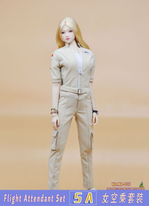 【史派克工廠】結單免運25年Q3 CUKE TOYS 1/6 SA女空服飾套裝 MA-037 0606 CUKE TOYS 1/6 SA女空服飾套裝 MA-037