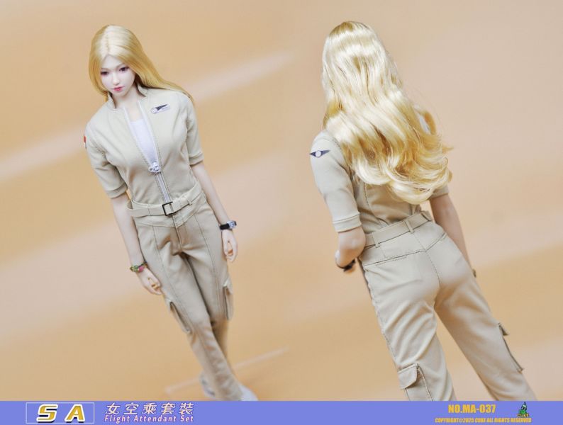 【史派克工廠】結單免運25年Q3 CUKE TOYS 1/6 SA女空服飾套裝 MA-037 0606 CUKE TOYS 1/6 SA女空服飾套裝 MA-037