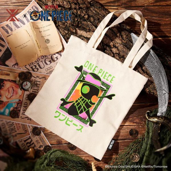 【史派克工廠】結單即將到貨 免運 Netflix 航海王 海賊王 真人版 草帽海賊旗 托特包 0409 Netflix 航海王 海賊王 真人版 草帽海賊旗 托特包