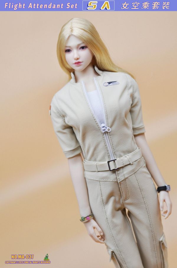 【史派克工廠】結單免運25年Q3 CUKE TOYS 1/6 SA女空服飾套裝 MA-037 0606 CUKE TOYS 1/6 SA女空服飾套裝 MA-037