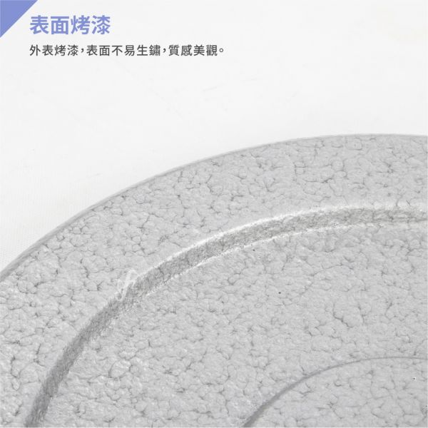 A1-15-15KG 灰烤槓片15KG（孔徑27mm）/二入 