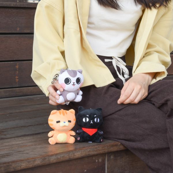 單隻82折【帕克與他的小夥伴】貓樂園娃娃 ParkCat原創IP絨毛玩偶 吊飾娃娃 玩偶娃娃,吊飾娃娃,鑰匙圈,可愛,絨毛娃娃
