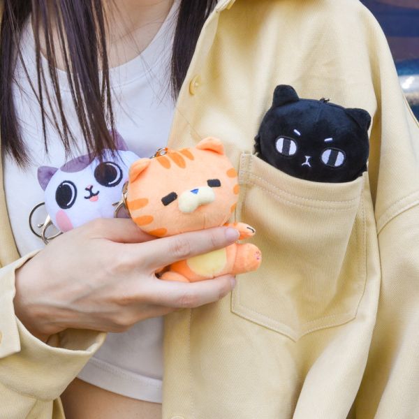 單隻82折【帕克與他的小夥伴】貓樂園娃娃 ParkCat原創IP絨毛玩偶 吊飾娃娃 玩偶娃娃,吊飾娃娃,鑰匙圈,可愛,絨毛娃娃