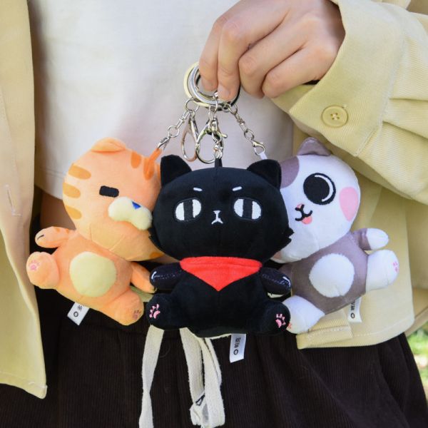 單隻82折【帕克與他的小夥伴】貓樂園娃娃 ParkCat原創IP絨毛玩偶 吊飾娃娃 玩偶娃娃,吊飾娃娃,鑰匙圈,可愛,絨毛娃娃