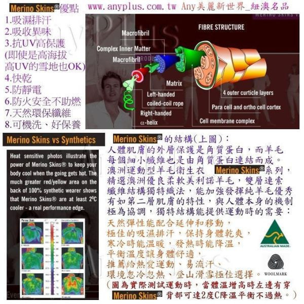 女裝藍色輕薄澳洲MerinoSkins100%純羊毛衛生衣 羊毛衛生衣,衛生衣,保暖衣,吸濕排汗,美麗諾羊毛衛生衣