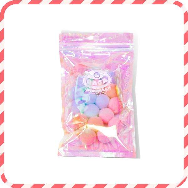 Fuzzy Ball 絨毛球, 彩色毛球, 毛絨球, 小毛球, 史萊姆配件, 彈力毛球, 布啾聲, DIY手作, 舒壓玩具