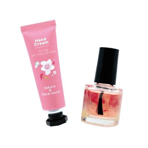 櫻花季限定 sakura parade櫻花香護手霜+指甲油組 櫻花季限定 sakura parade櫻花香護手霜+指甲油組