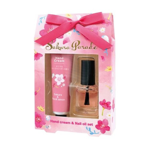 櫻花季限定 sakura parade櫻花香護手霜+指甲油組 櫻花季限定 sakura parade櫻花香護手霜+指甲油組