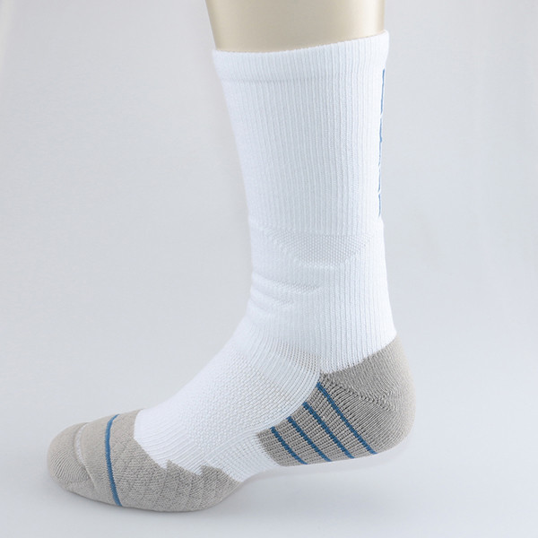 籃下霸主-白灰藍M 籃球襪,球襪,專業球襪,男襪,運動襪,天然襪,抗菌,除臭,除臭襪,