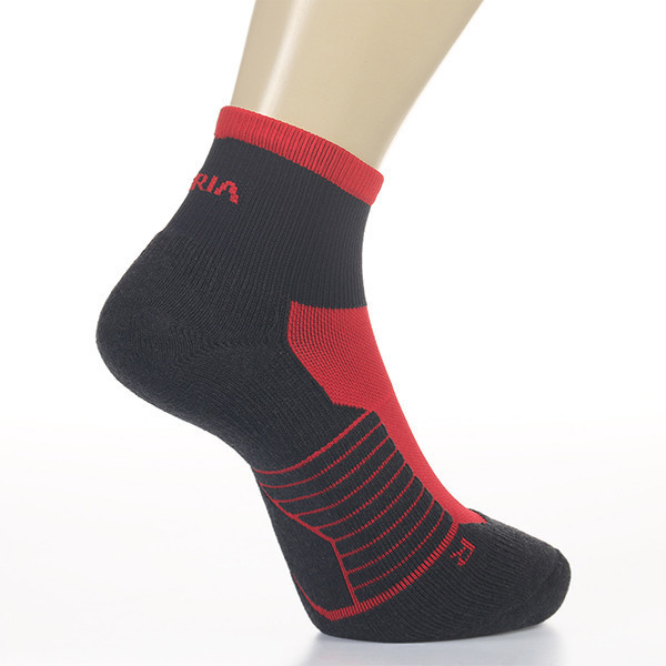 雙鷹之盾-黑紅M 高爾夫,高爾夫球襪,球襪,健走,男襪,抗菌,機能,防臭,除臭,消臭,除臭襪,