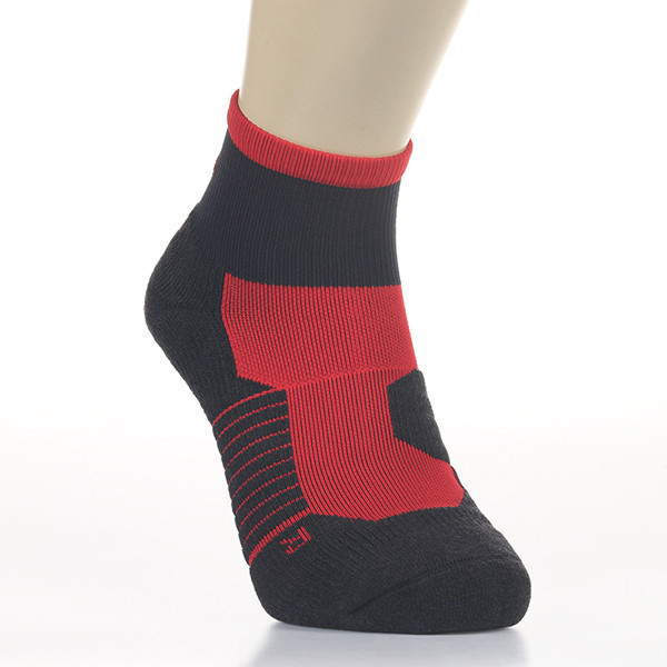 雙鷹之盾-黑紅M 高爾夫,高爾夫球襪,球襪,健走,男襪,抗菌,機能,防臭,除臭,消臭,除臭襪,