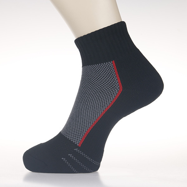 透氣精靈II-黑紅M 男襪,除臭襪,機能襪,除臭,機能,消臭,腳臭,氣墊襪,學生襪,軍人襪,