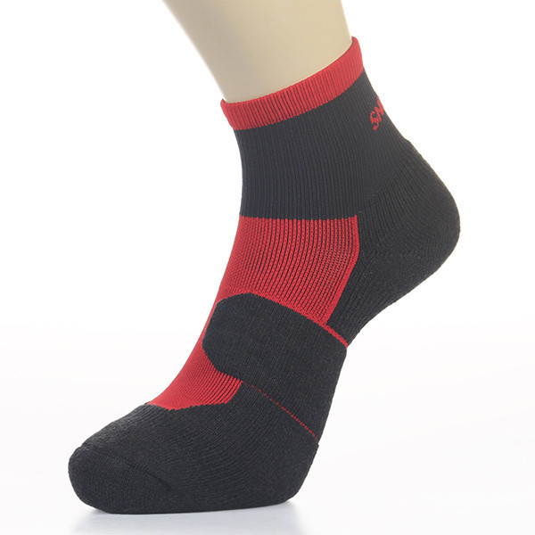 雙鷹之盾-黑紅M 高爾夫,高爾夫球襪,球襪,健走,男襪,抗菌,機能,防臭,除臭,消臭,除臭襪,