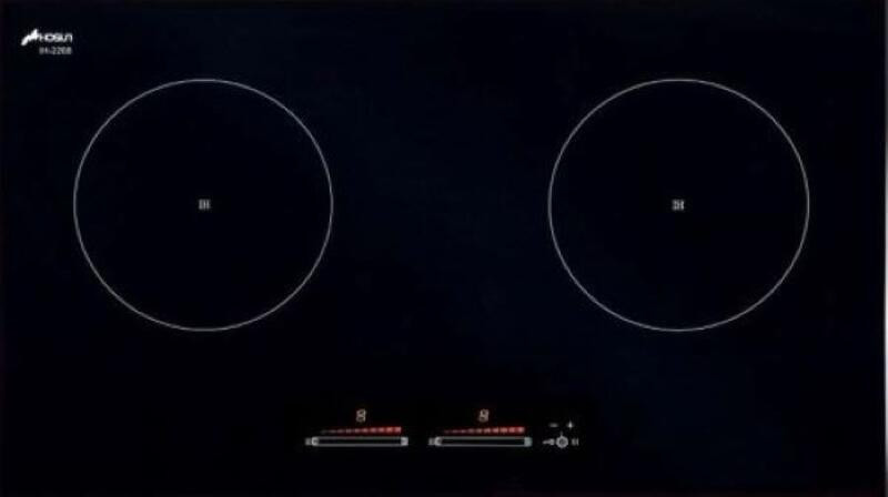 IH-2268的IH爐-豪山-微晶調理爐-感應爐-解凍-定時-同時2個大鍋烹煮-過溫保護裝置-數字LED顯示火力-有按鍵外觀
