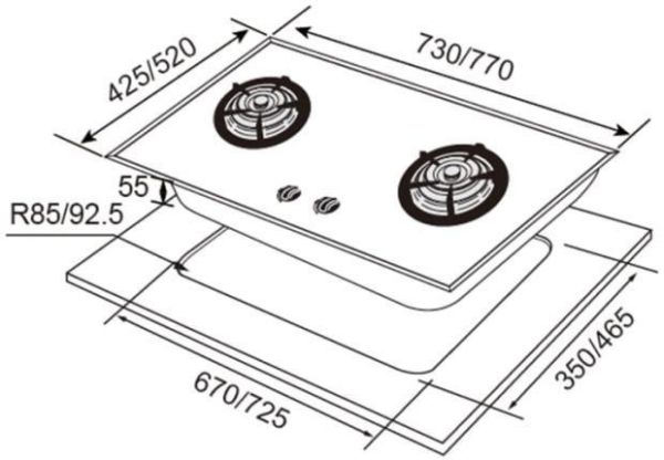 【日成】喜特麗二口檯面爐 .一級能效 JT-GC277AS 晶焱系列 送基本安裝 桃園廚具,日成,日成廚衛,日成廚衛生活館,日成廚具,廚具行,瓦斯爐,優惠,享甜甜價,享優惠價