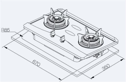 【日成】莊頭北 檯面式瓦斯爐  TG-8501S 