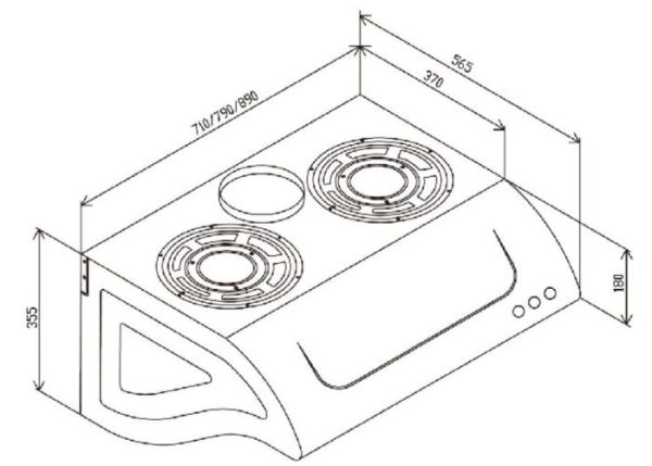 【日成】櫻花牌90CM 高速雙渦輪馬達.白鐵斜背式除油煙機 ( R-3261SXL) 