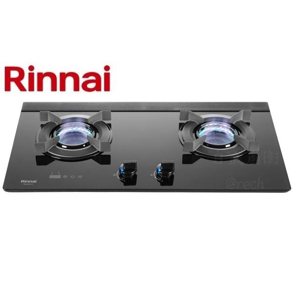 【日成】林內牌二口檯面爐 RB-N2621G(B) 雙口定時功能 LED藍光旋鈕 桃園廚具,日成,日成廚衛,日成廚衛生活館,廚具行,日成廚具,林內,檯面爐,定時,甜甜價