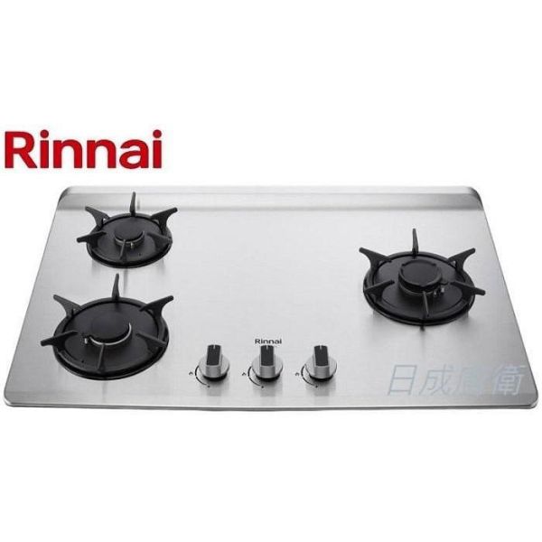 【日成】林內牌檯面爐.彩焱 RB-L3700S(R/L) 不銹鋼三口爐 