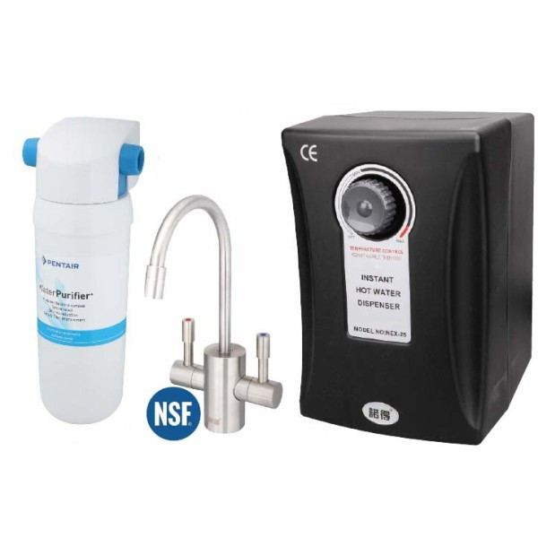 【日成】諾得 單道淨水器+加熱器 ( UF中空絲膜+高碘值活性碳) 101+NEX-25A1 