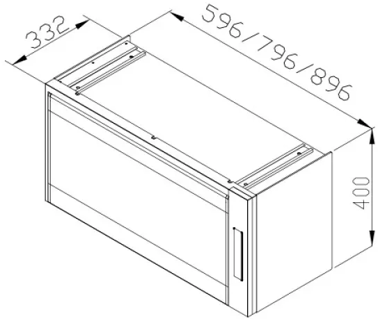 TD-3105烘碗機-懸掛式-白色門-臭氧殺菌-莊頭北-不鏽鋼筷架-不銹鋼筷架-O3臭氧殺菌-PTC熱風內循環-寬90公分-尺寸