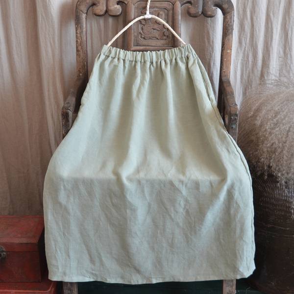 燕燕~棉麻商品~夏季款式 飄逸寬鬆套裝中長款亞麻長裙 