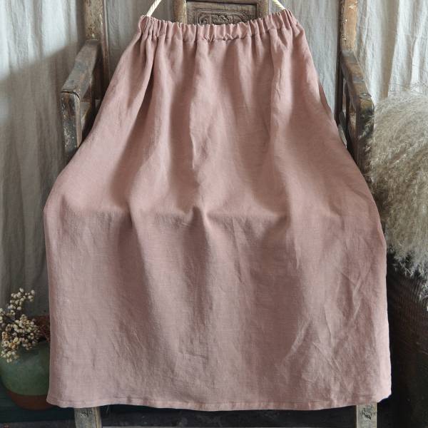 燕燕~棉麻商品~夏季款式 飄逸寬鬆套裝中長款亞麻長裙 