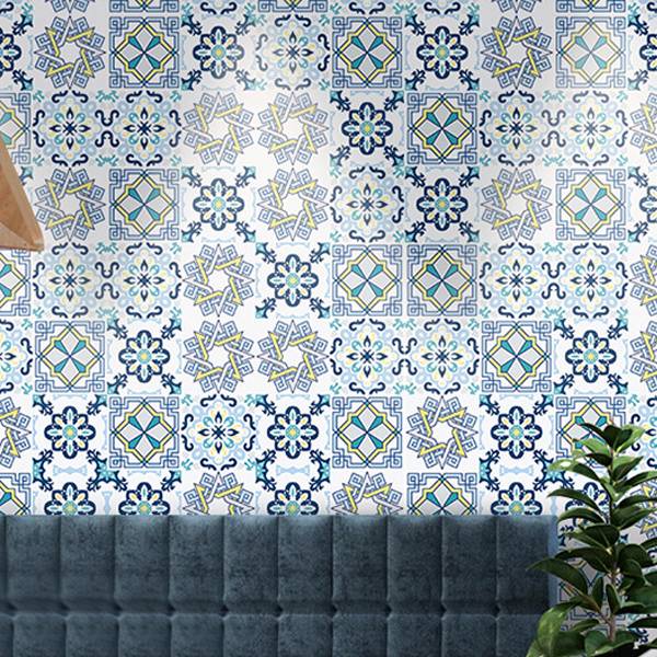 歐式彩繪護磚貼 PlayByPlay,玩生活,居家,壁貼,牆貼,壁紙,磁磚貼,磚貼,防水防油,復古,歐式,巴洛克,家飾