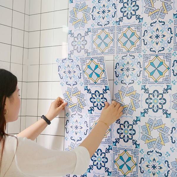 歐式彩繪護磚貼 PlayByPlay,玩生活,居家,壁貼,牆貼,壁紙,磁磚貼,磚貼,防水防油,復古,歐式,巴洛克,家飾