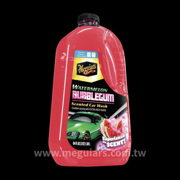 清涼西瓜泡泡糖香味洗車精 洗車精,中性洗車精,中性,西瓜