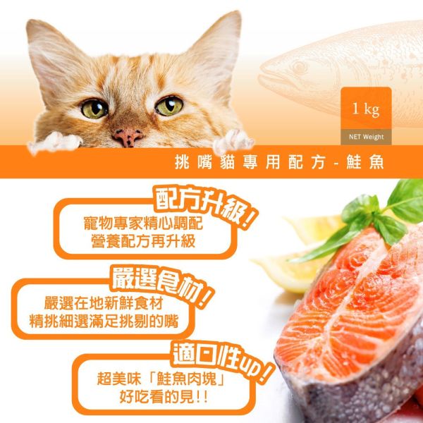 健康紀元 HEALTHYERA 貓飼料  挑嘴貓專用配【乾糧+肉塊】鮭魚 鰹魚 挑嘴貓飼料 福壽 葛莉思 健康紀元貓糧、挑嘴貓飼料、鰹魚貓乾糧、鮭魚貓乾糧、乾糧加肉塊、高適口性貓糧、貓咪主食乾糧、全齡貓飼料、貓糧推薦、HEALTHYERA貓糧