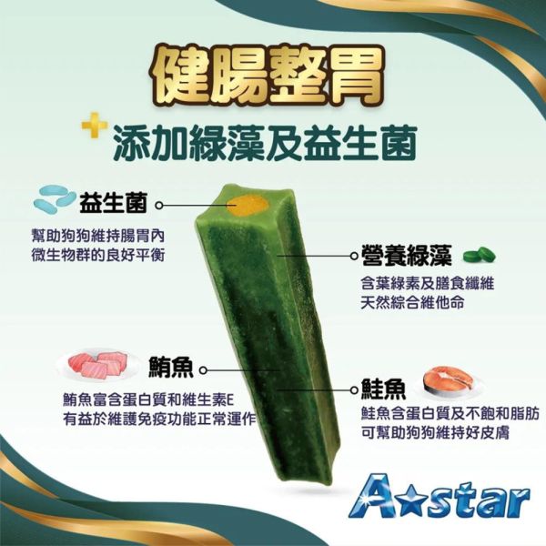 【A star】MV 星型螺旋潔牙棒 狗狗潔牙零食 40g｜護眼護膚 健腸整胃 耐咬磨牙棒 寵物潔牙骨 狗狗潔牙棒、螺旋潔牙棒、狗潔牙骨、狗狗磨牙棒、狗狗零食推薦、狗狗除口臭、耐咬潔牙棒、星型潔牙棒、寵物牙齒保健、狗狗營養零食、狗狗護眼零食、狗狗健腸零食、MV潔牙棒