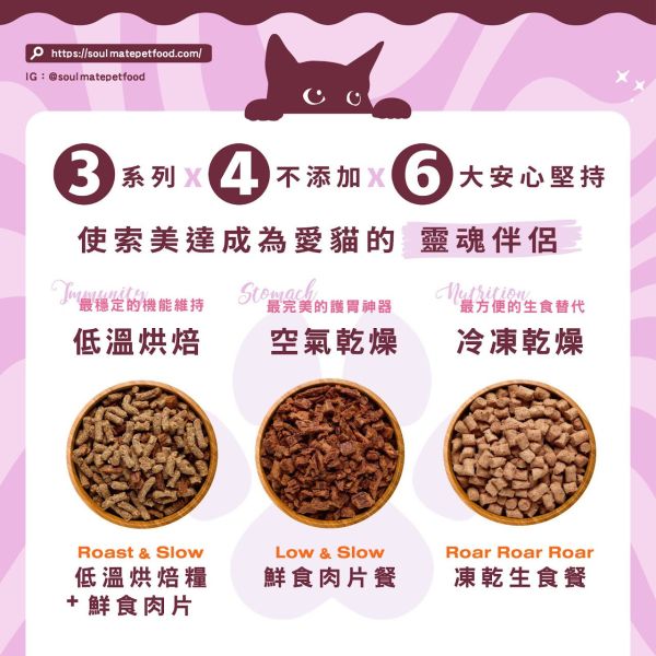 【索美達 Soulmate 】貓凍乾生食餐 20g｜深海魚/草飼牛肉/雞肉｜低溫烘焙 + 鮮食肉片｜高蛋白無添加 貓咪主食零食 貓凍乾生食餐

Soulmate 索美達

貓凍乾零食

貓咪主食推薦

貓咪高蛋白飼料

貓咪天然糧

貓咪無穀飼料

貓咪低溫烘焙糧

深海魚貓糧

草飼牛肉貓糧

雞肉凍乾貓糧

紐西蘭貓糧推薦