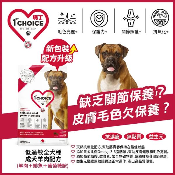 瑪丁犬飼料 5KG 低過敏 迷你型成犬  高齡犬 改善淚痕 淚腺 低脂低卡 雞肉  羊肉 配方 瑪丁狗飼料, 1st Choice 狗飼料, 迷你型犬飼料, 小型犬飼料推薦, 低敏雞肉狗飼料, 羊肉狗飼料, 幼犬飼料, 成犬飼料, 高齡犬飼料, 小型犬低敏飼料, 小型犬專用飼料, 狗飼料5kg