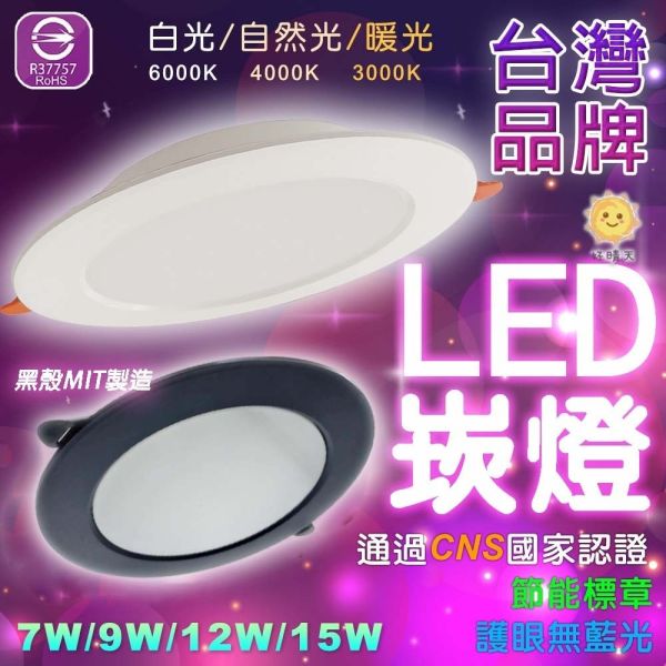 認證通過 LED崁燈 高效能 護眼無藍光 7cm 9cm 12cm 15cm 崁入式 全電壓 崁燈 保固 LED崁燈,嵌燈,崁入燈,無藍光燈,護眼燈具,全電壓燈,嵌燈吸頂燈,7cm崁燈,12cm崁燈,CNS認證燈