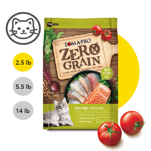 【TOMA-PRO優格】零穀系列 2.5磅 -0%零穀5種魚  全年齡貓用 化毛配方 敏感 體重管理 優格貓糧, 無穀貓飼料, 體重管理貓糧, 五種魚貓飼料, 鮭魚敏感貓糧, 全齡貓化毛飼料, 低敏貓糧, 高蛋白貓糧, 室內貓飼料, 化毛配方, 敏感腸胃貓飼料