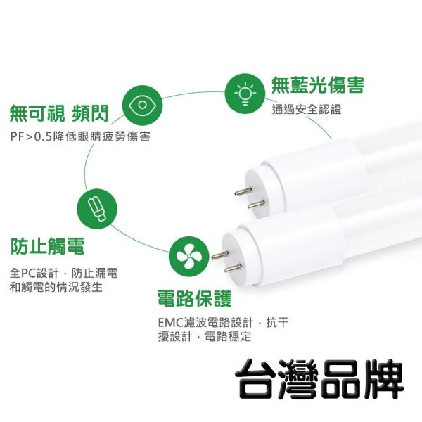 認證通過 T8 LED燈管 【節能標章 & 附證書 】 日光燈管 2尺 4尺 玻璃燈管 日光燈 燈管 燈 省電 