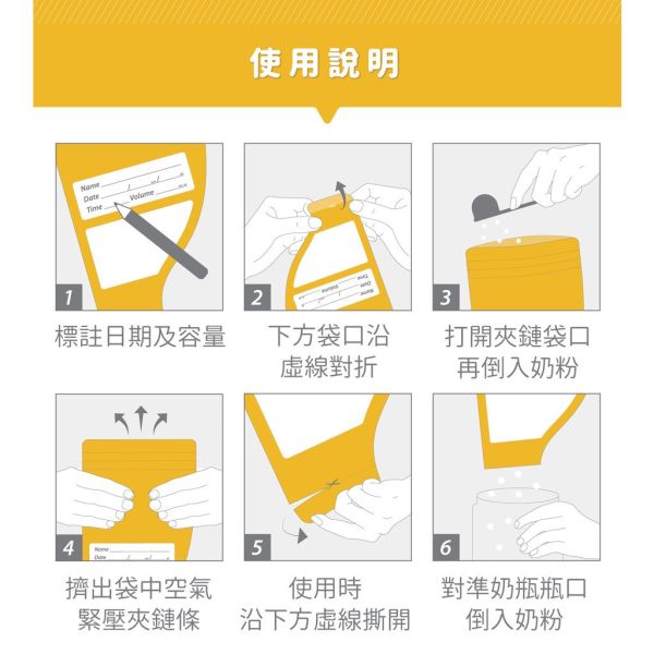 媽咪小站 Mammyshop 拋棄式奶粉袋 10入 