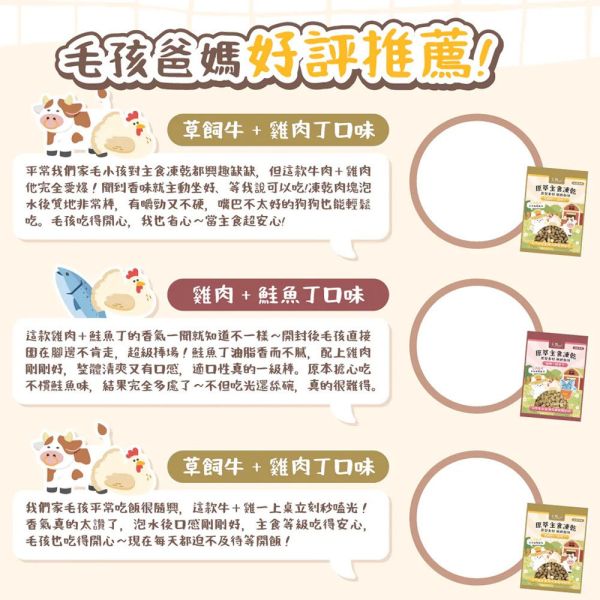 【卡默 CaMo】犬用凍乾主食餐  80g 草飼牛+雞肉丁/雞肉+鮭魚丁｜高蛋白無穀犬糧 天然健康狗飼料 卡默犬用凍乾餐

卡默 Camo 狗凍乾

草飼牛狗糧

雞肉狗凍乾

鮭魚狗糧

狗狗主食凍乾

無穀犬糧推薦

狗狗高蛋白主食

全齡犬凍乾主食餐

天然狗糧