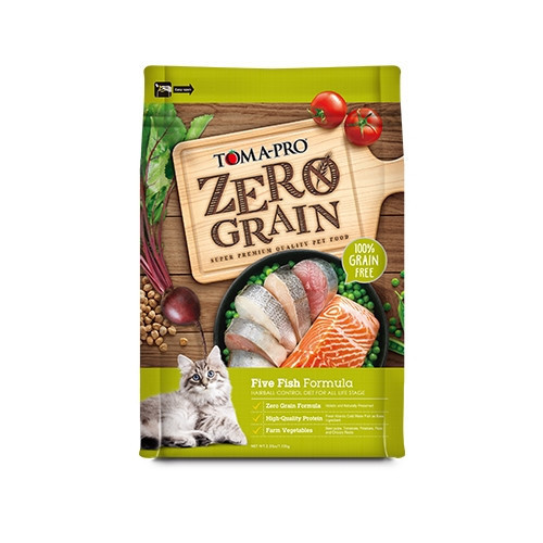 【TOMA-PRO優格】零穀系列 2.5磅 -0%零穀5種魚  全年齡貓用 化毛配方 敏感 體重管理 優格貓糧, 無穀貓飼料, 體重管理貓糧, 五種魚貓飼料, 鮭魚敏感貓糧, 全齡貓化毛飼料, 低敏貓糧, 高蛋白貓糧, 室內貓飼料, 化毛配方, 敏感腸胃貓飼料