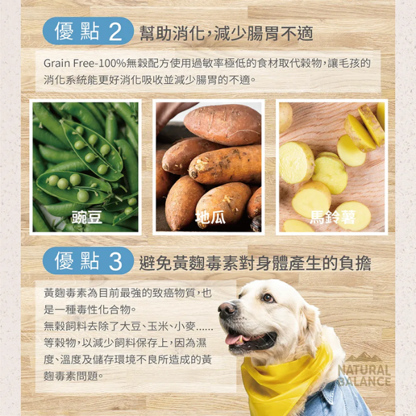 【自然平衡 Natural Balance】低敏無穀犬糧  原顆粒 22磅  地瓜鹿肉 ｜低敏無穀犬糧 大型犬成犬飼料【原顆粒】 自然平衡 NB
NB 狗飼料 22磅
地瓜鹿肉 狗飼料
大型犬 成犬飼料
低敏無穀 犬糧
Natural Balance 鹿肉狗糧
犬用原顆粒飼料
犬用低敏飼料
腸胃敏感狗飼料
無穀大型犬飼料