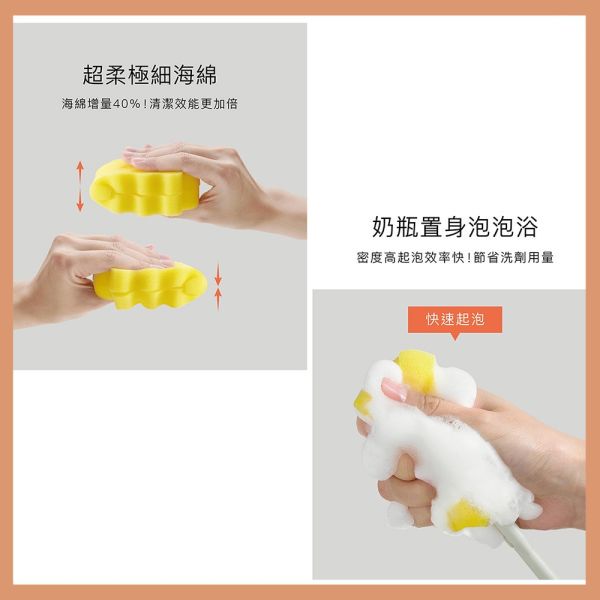 小獅王辛巴 Simba 超柔無垢海綿快拆旋轉奶瓶刷 超柔無垢海綿旋轉奶瓶刷 小獅王辛巴,Simba,奶瓶刷,海綿奶瓶刷,旋轉奶瓶刷,奶瓶清潔刷,無死角奶瓶刷,嬰兒奶瓶刷,快速奶瓶刷