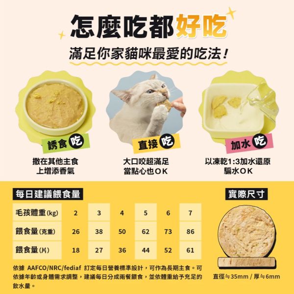 【怪獸部落 LitoMon】凍乾鮮肉餅 150g｜鱈魚魷魚南瓜/牛肉花蛤紅蘿蔔/雞肉蝦仁菠菜｜貓狗零食 主食凍乾 怪獸部落 凍乾鮮肉餅

LitoMon 貓狗凍乾零食

貓咪凍乾主食

狗狗凍乾零食

鱈魚凍乾 貓

雞肉蝦仁凍乾

牛肉花蛤寵物零食

高蛋白寵物零食

天然凍乾寵物零食

幼貓幼犬主食零食